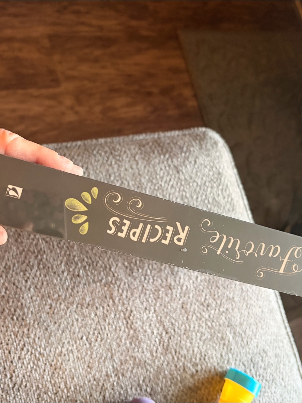 Black 'Recipes' book with divers